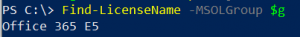 Find-GroupLicense